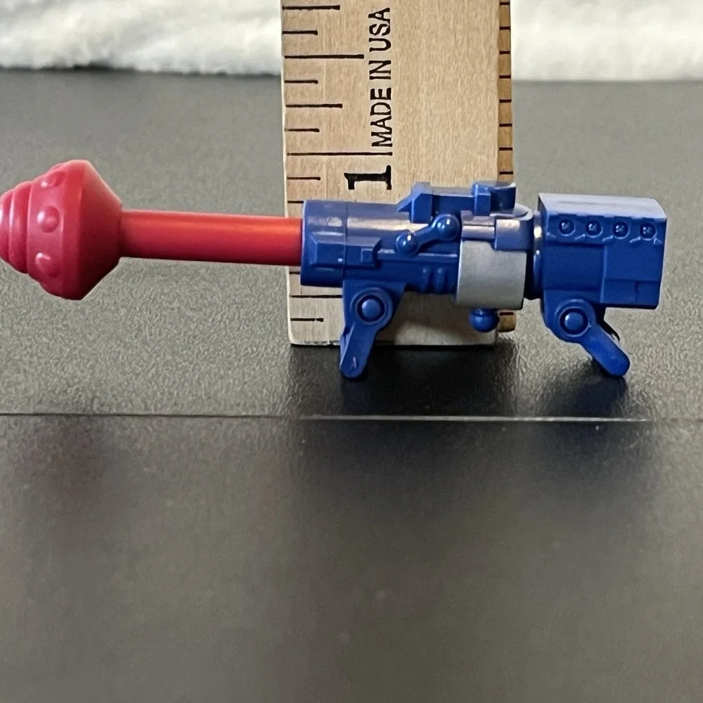 Blue Red Missile Launcher Plastic Replacement Part Piece Toy Props Up